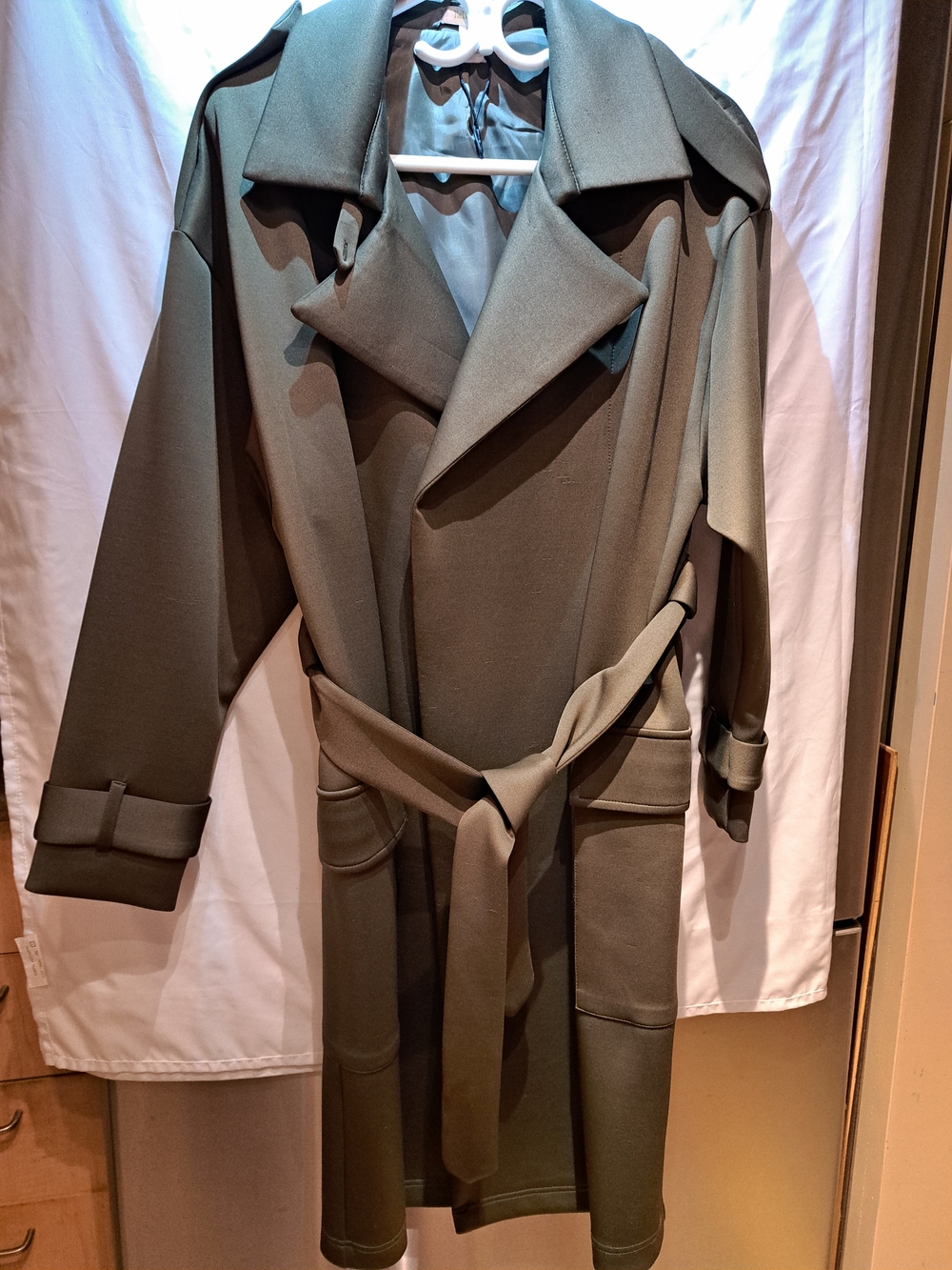 Revamped Black Trench with Red Accents